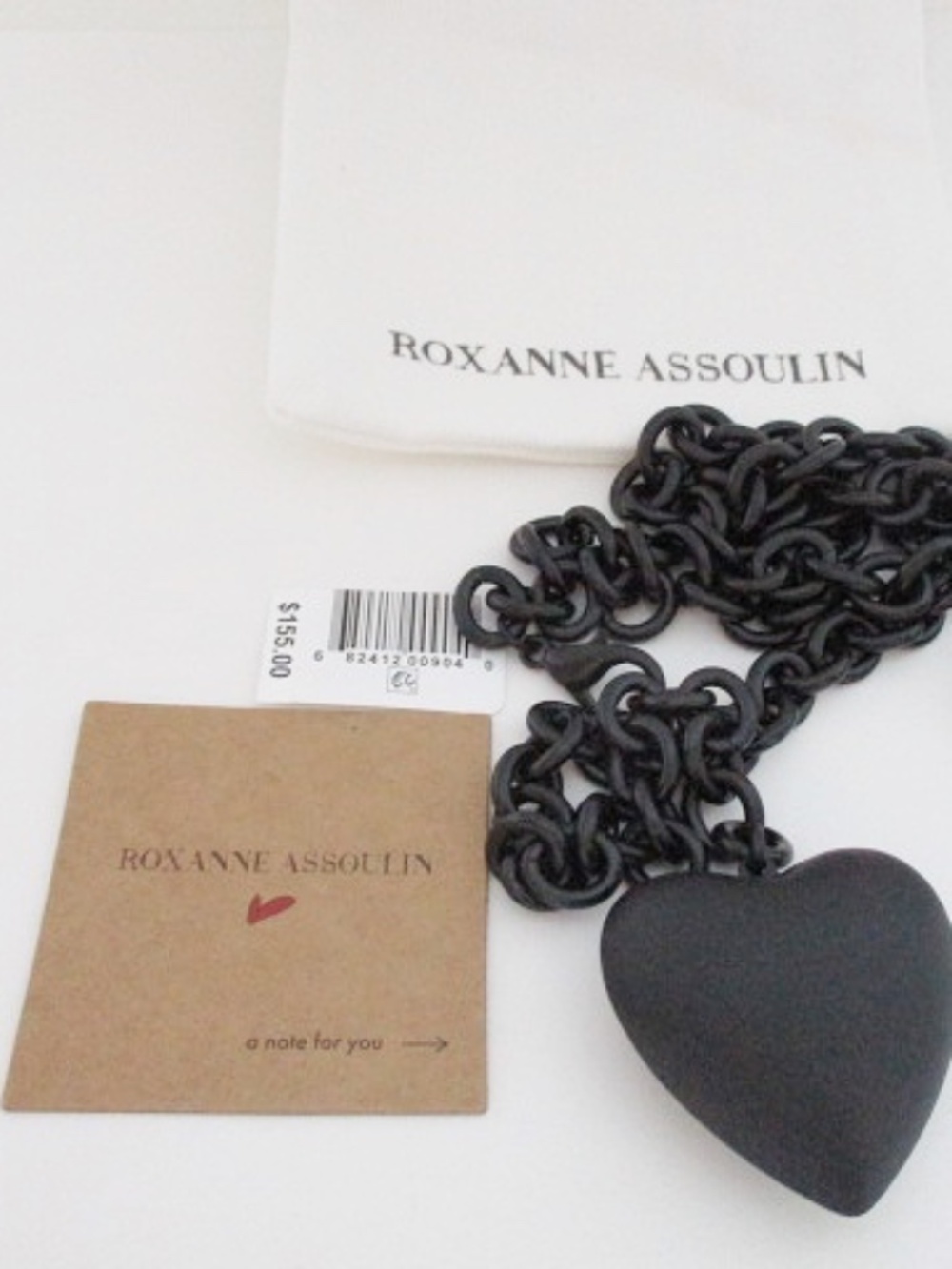 ROXANNE ASSOULIN - Puffy Heart Necklacece